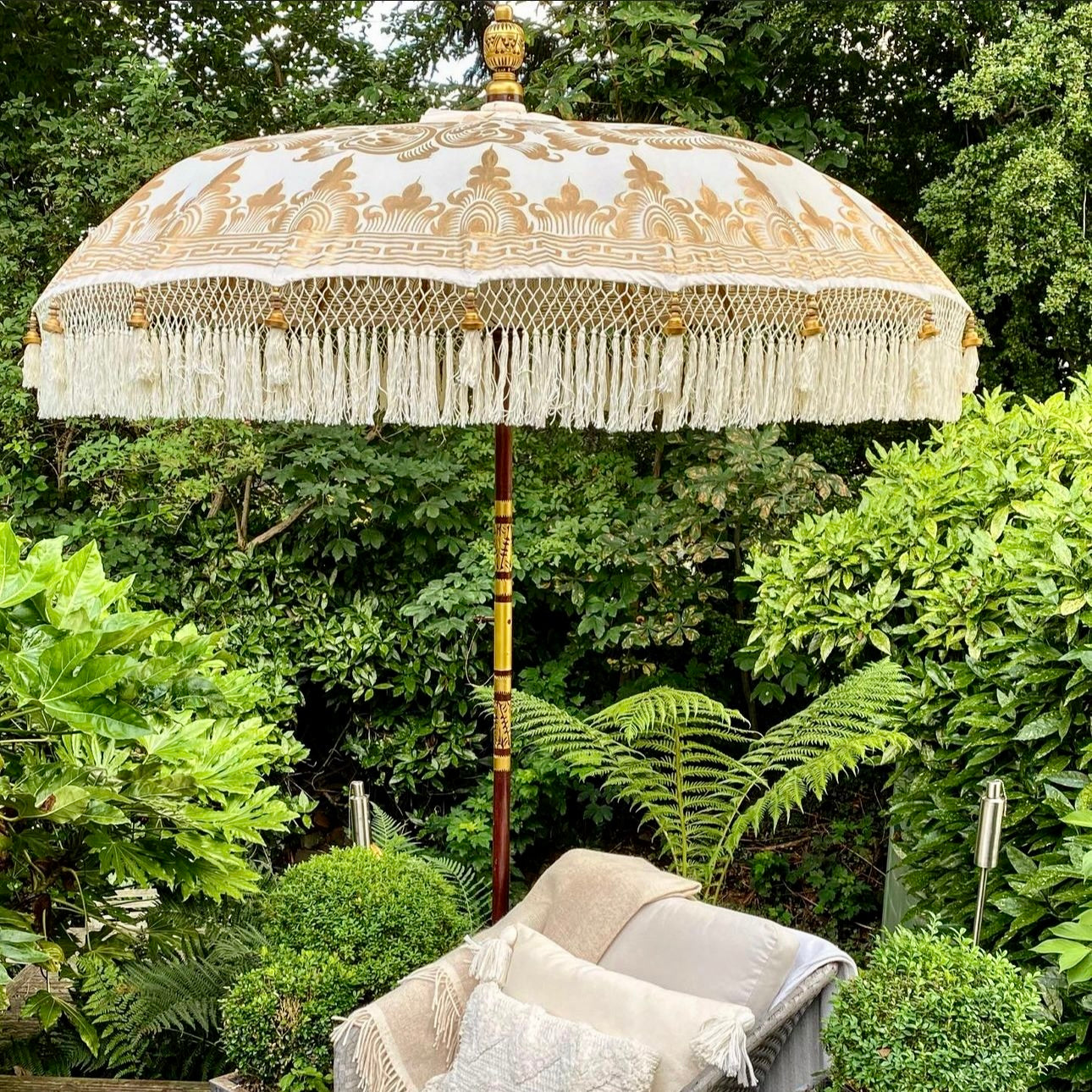 Golden Abbey Balinese Parasol
