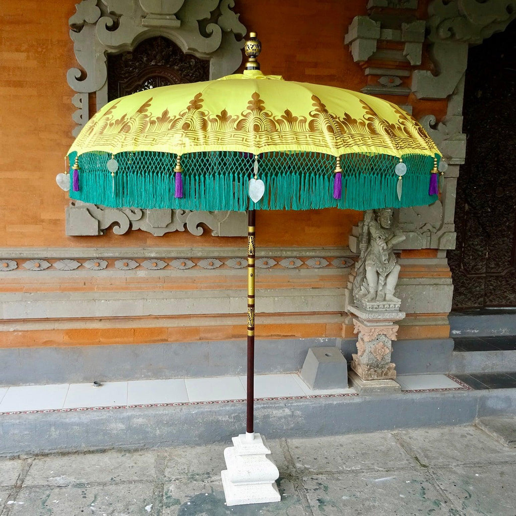 El Sol Parasol - Baliaric Balinese Garden Parasol Decorative accents, Elegant home decor, garden and home, garden decor, garden decoration, garden idea, Half Painted, Home decorating ideas, home with garden, Magnificent craftsmanship, outdoor umbrella, parasols, parasols umbrellas, patio umbrellas
